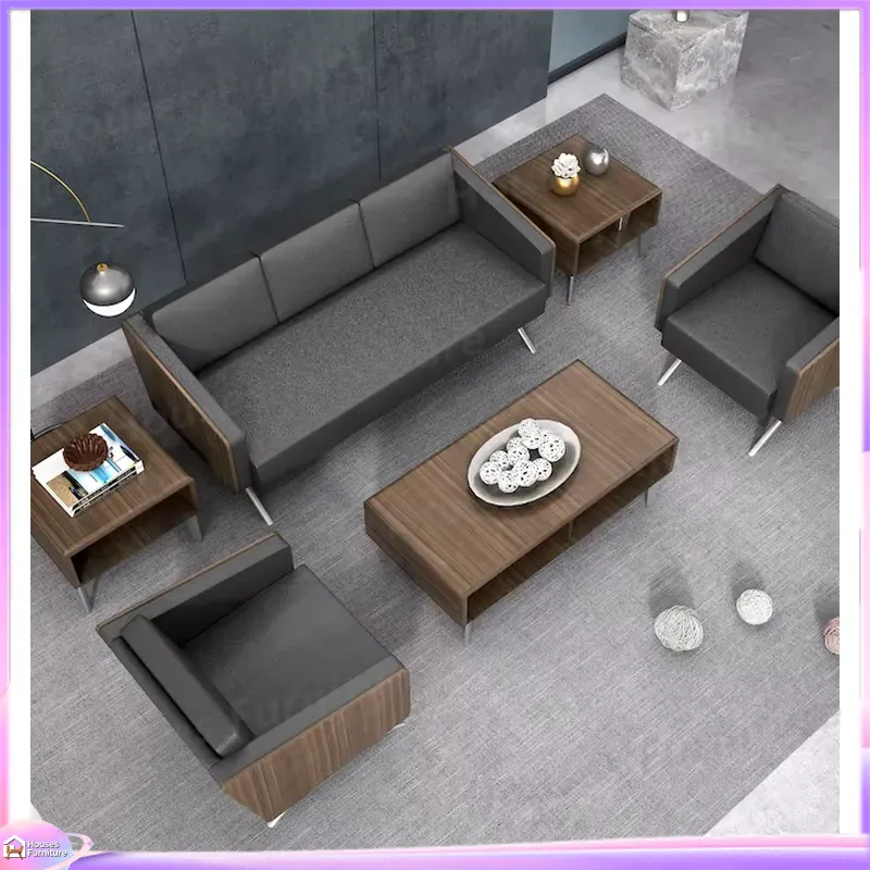 Office Furniture Wholesale - Modern 3 Seater Office Sofa Leather