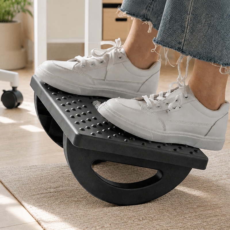 Office Furniture Suppliers - Portable Foot Stool with Massage Rollers