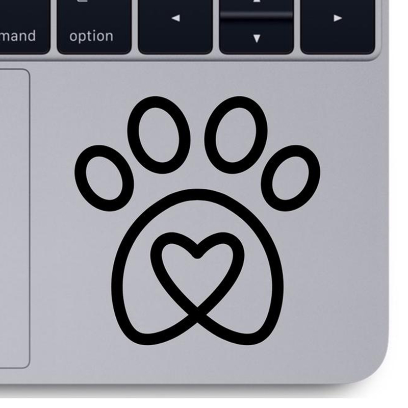 Heart Paw vinyl decal car comp - Office Furniture Removal recension och pris