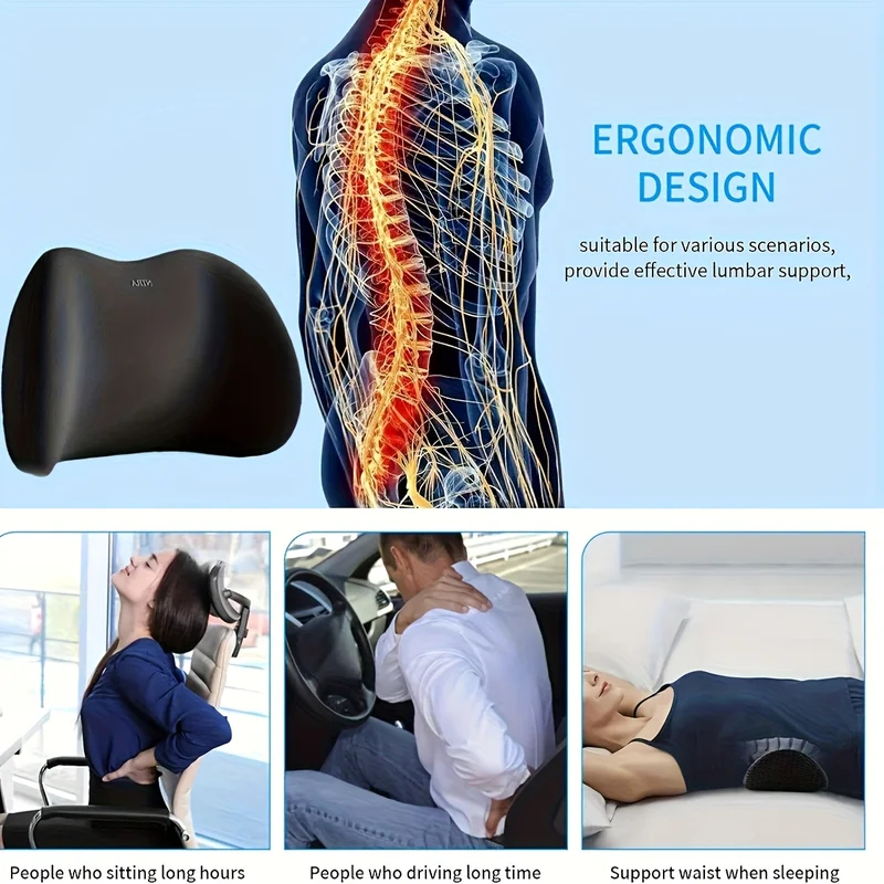 Office Lumbar Support Cushion, - Office Furniture Removal recension och pris