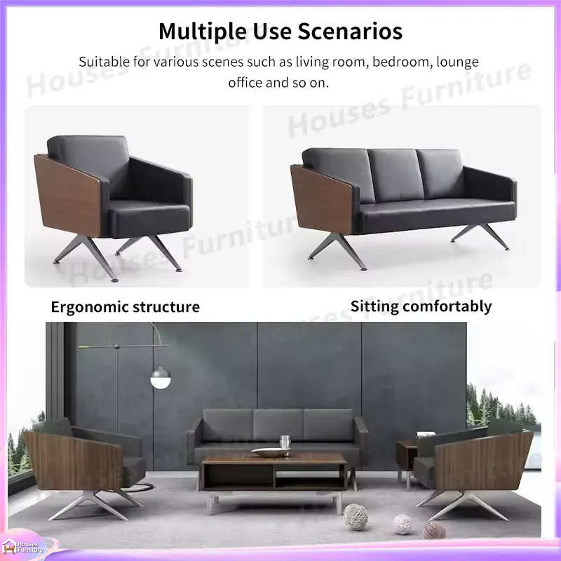 Modern 3 Seater Office Sofa Le - Office Furniture Wholesale recension och pris