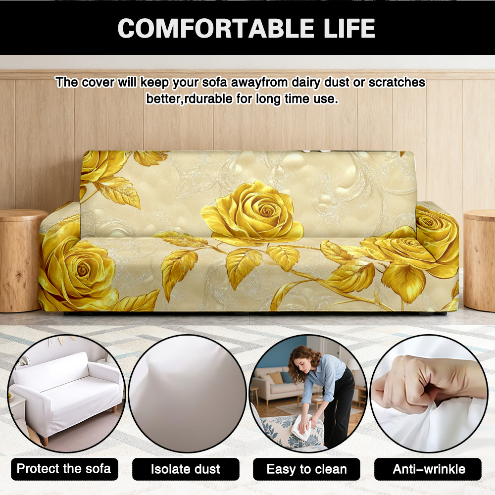 1pc Opulent Golden Rose Leaf P - Office Furniture Removal recension och pris