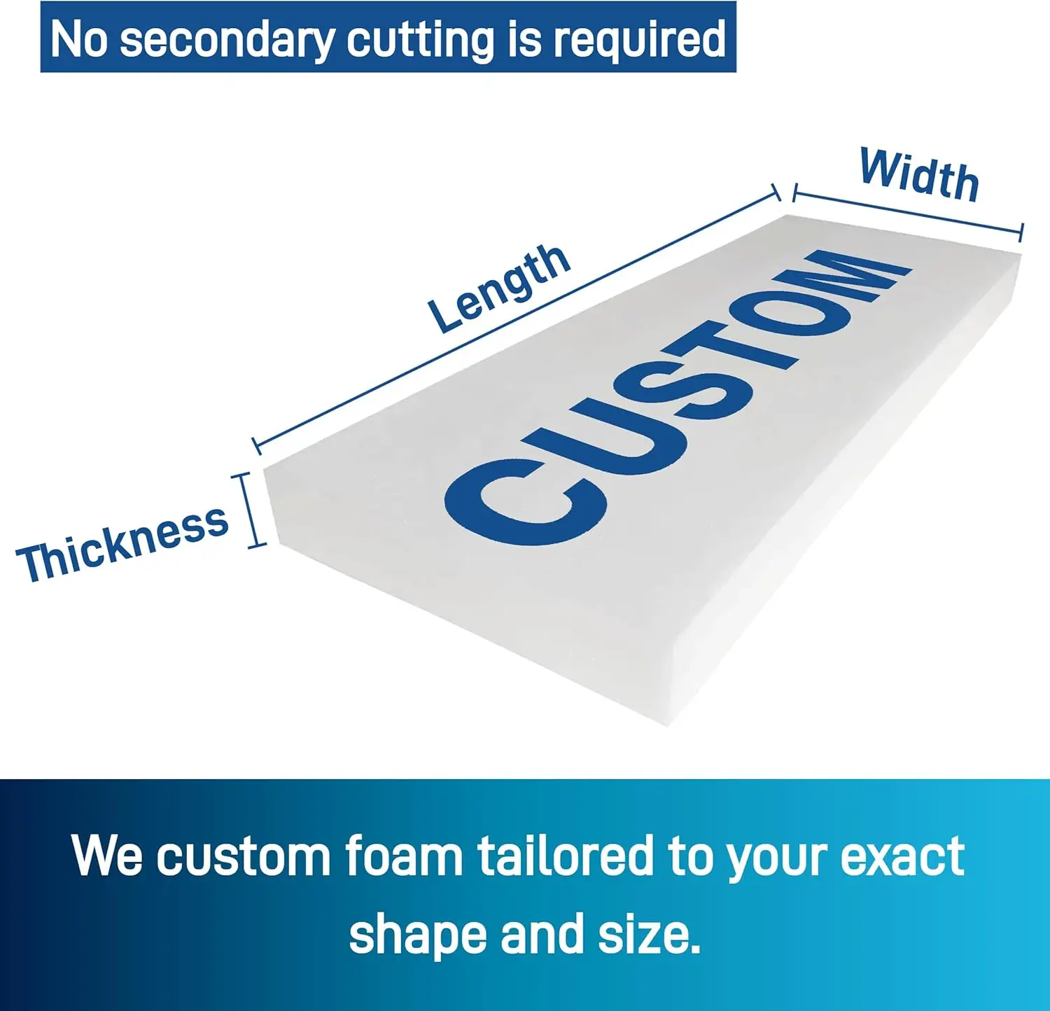 Custom Shaped Foam 45D Foam Fi - Office Furniture Removal recension och pris
