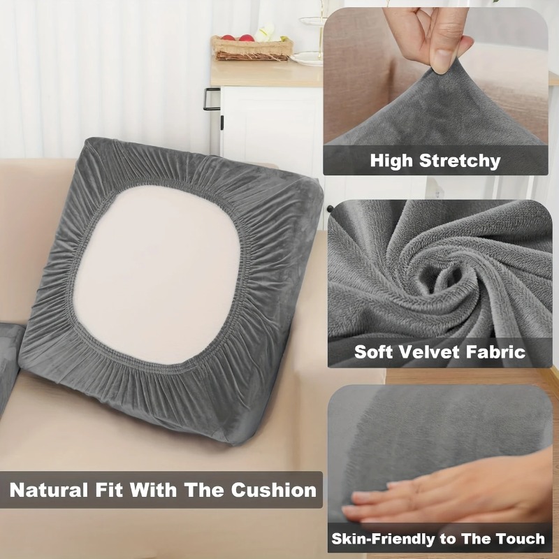 Velvet Sofa Seat Cushion Cover - Office Furniture Removal recension och pris
